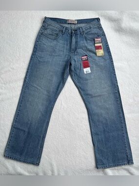 Wrangler Men's Relaxed Fit Jeans - Faded Blue Denim 32x30